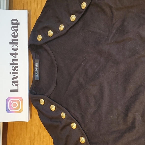 💯 Balmain kid 10yrs old black top - Picture 3 of 6